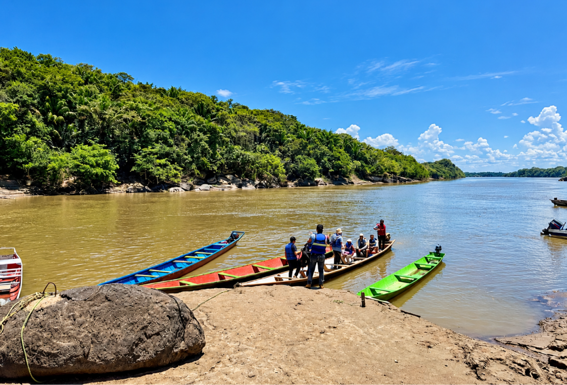 Plan de viaje en lancha por el Guaviare